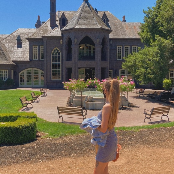 BDG Pinstripe Mini Dress - Picture 4 of 4